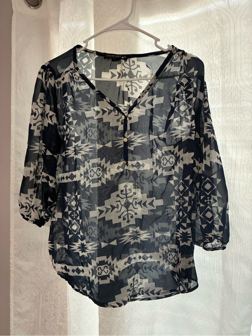 living doll Sheer Blouse